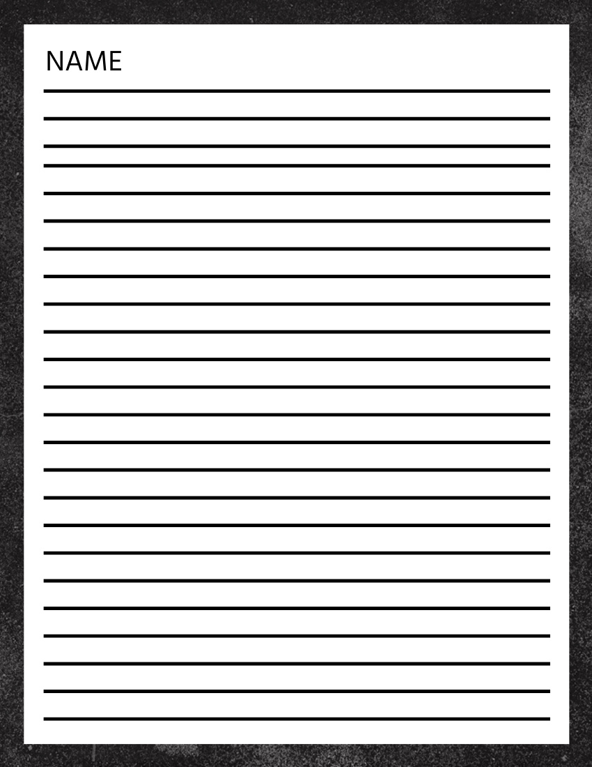 Free Black Lined Paper Template To Edit Online pertaining to Printable Dark Lined Paper
