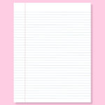 Free College Ruled Note Paper Printable Throughout Ks2 Colorful Lined Paper Printable