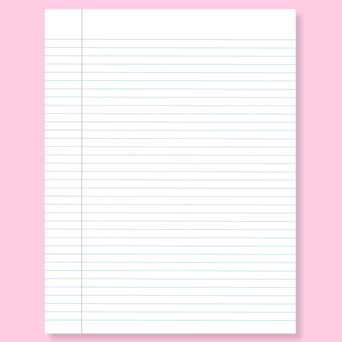 Free College Ruled Note Paper Printable throughout Ks2 Colorful Lined Paper Printable