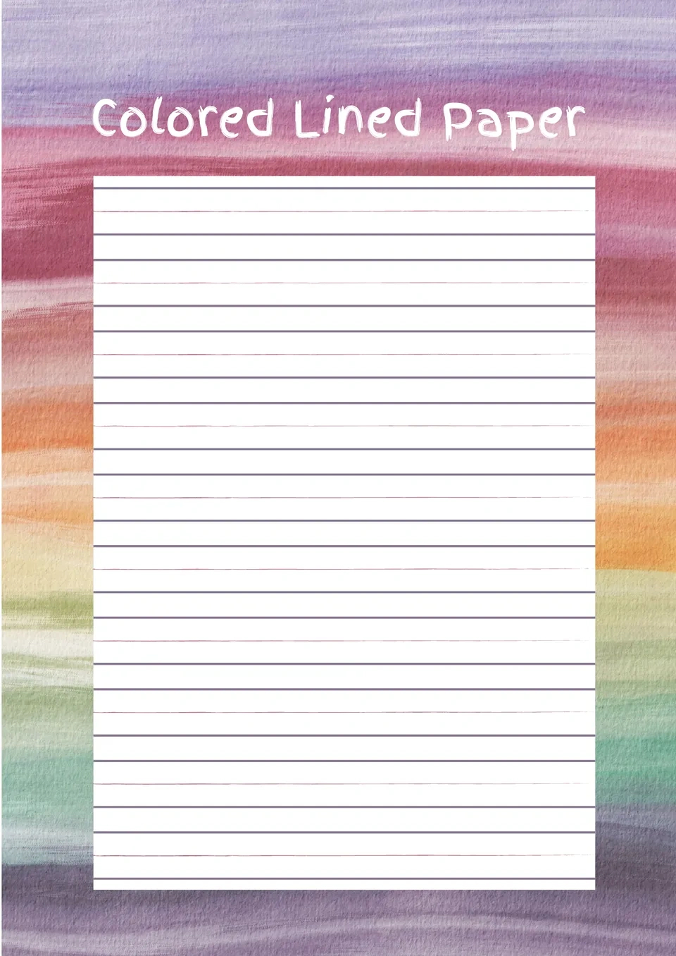 Free Colored Lined Paper Template For Google Docs with Free Colored Paper Template Printable