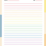 Free Colored Lined Paper Template To Edit Online Within Free Colored Lined Paper Printable