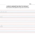 Free Custom Printable Handwriting Worksheet Templates | Canva In Printable Cursive Lined Paper