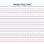 Free Custom Printable Handwriting Worksheet Templates | Canva With Regard To Dotted Line Paper For Kindergarten Printable