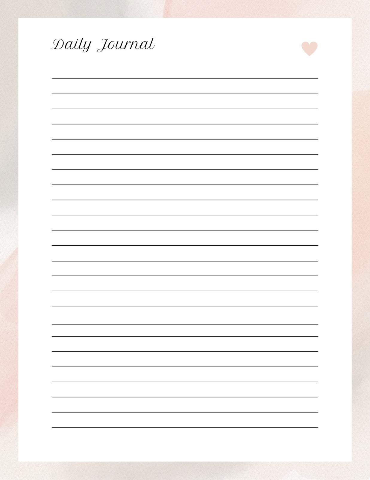 Free Editable And Printable Journal Templates | Canva inside Lined Journal Paper Printable