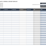 Free General Ledger Templates | Smartsheet With Regard To Two Column Ledger Form Printable
