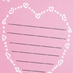 Free Heart Shaped Valentine'S Day Lined Paper Template Intended For Heart Lined Paper Printable
