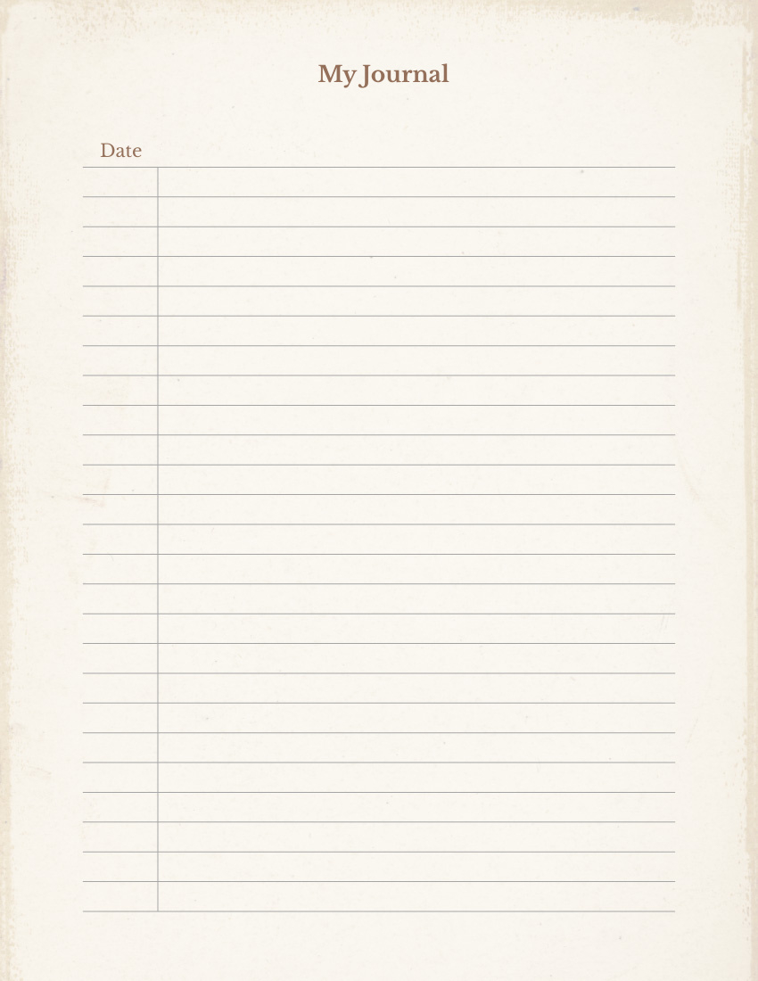 Free Lined Journal Paper Template To Edit Online regarding Journal Lined Paper Printable
