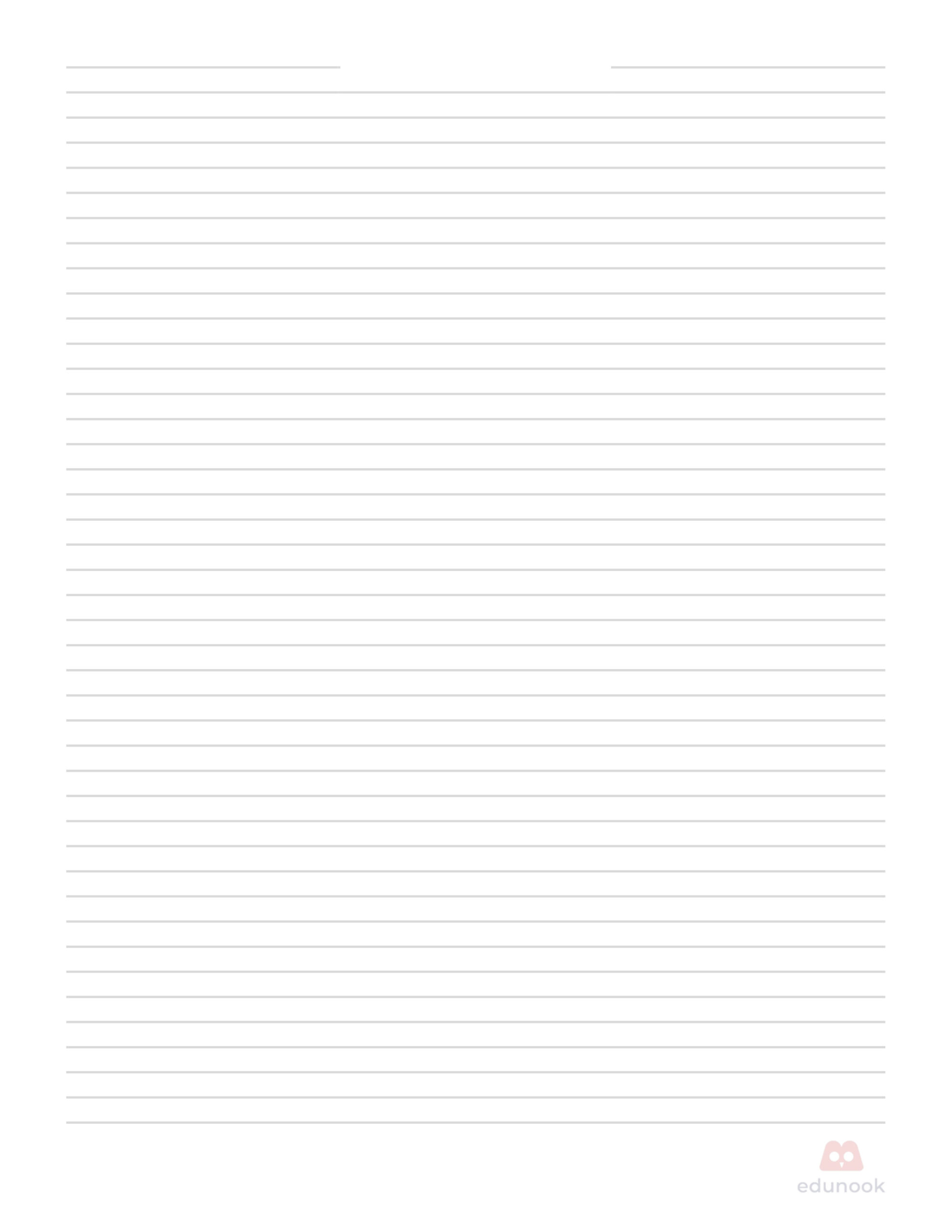 Free Lined Paper Download – Printable Writing Sheets For Any within Single Lined Paper Printable