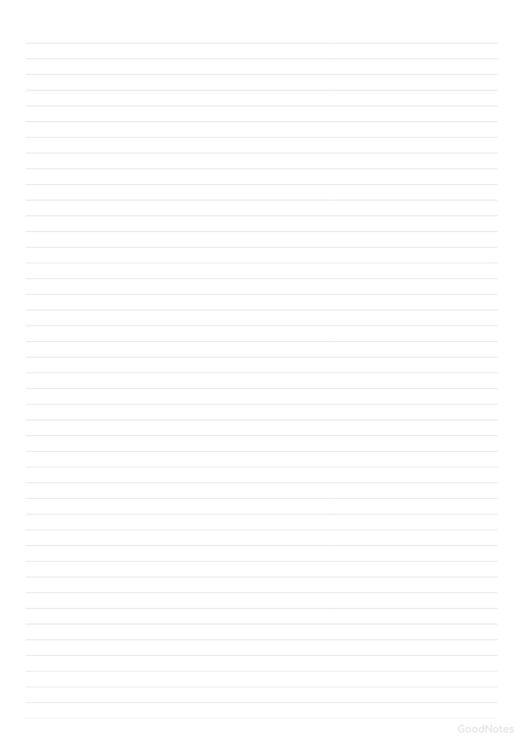Free Lined Paper Template | Goodnotes with Free 8x11 Lined Paper Landscape Printable