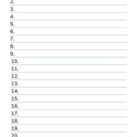 Free Numbered Lined Paper Pdf (1 20, 1 25, 1 50, 1 100) For Number Lined Paper Printable