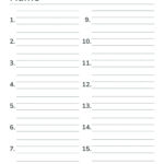 Free Numbered Lined Paper Pdf (1 20, 1 25, 1 50, 1 100) For Numbered Lined Paper Printable