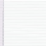 Free Numbered Lined Paper Pdf (1 20, 1 25, 1 50, 1 100) Throughout 4 Column Printable Lined Paper Numbered 1 100