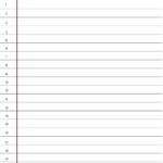 Free Numbered Lined Paper Template To Edit Online Pertaining To Free Printable Numbered Lined Paper