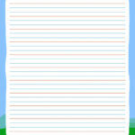 Free Primary Handwriting Paper Primary Writing Paper   Landscape Throughout Primary Lined Paper Landscape Printable