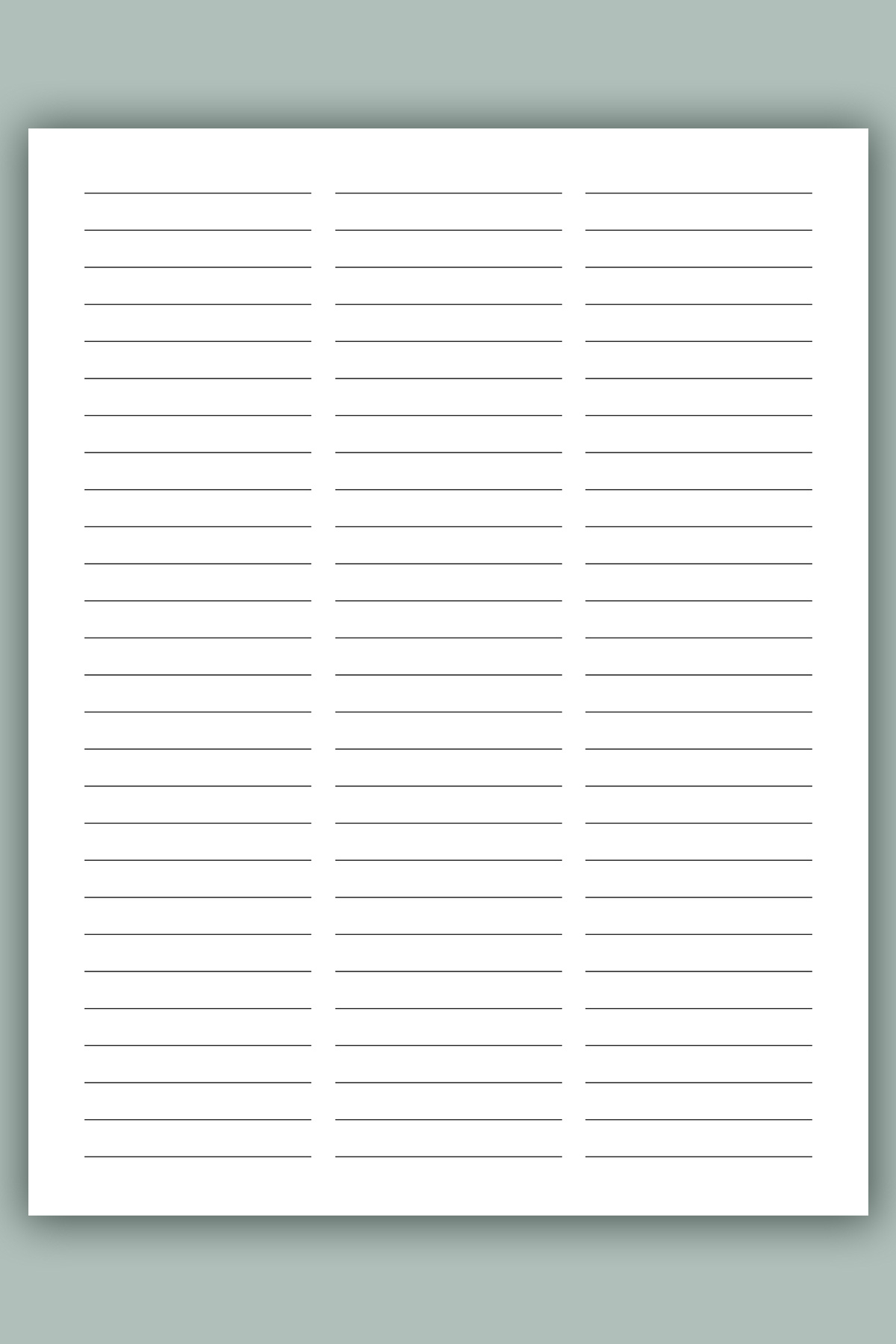 Free Printable Bullet Journal Paper: Dot Grid, Graph, Lined, Etc for 12-Column Lined Paper Printable Free