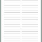 Free Printable Bullet Journal Paper: Dot Grid, Graph, Lined, Etc For 2 Column Lined Paper Printable