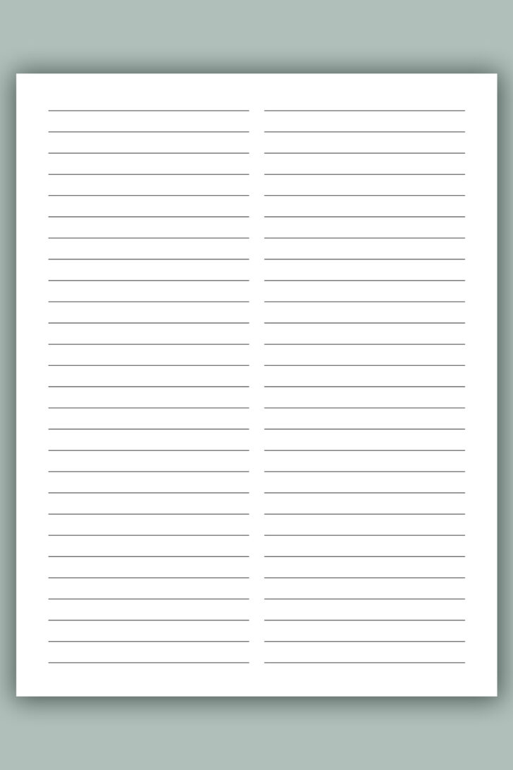 Lined Journal Paper Printable