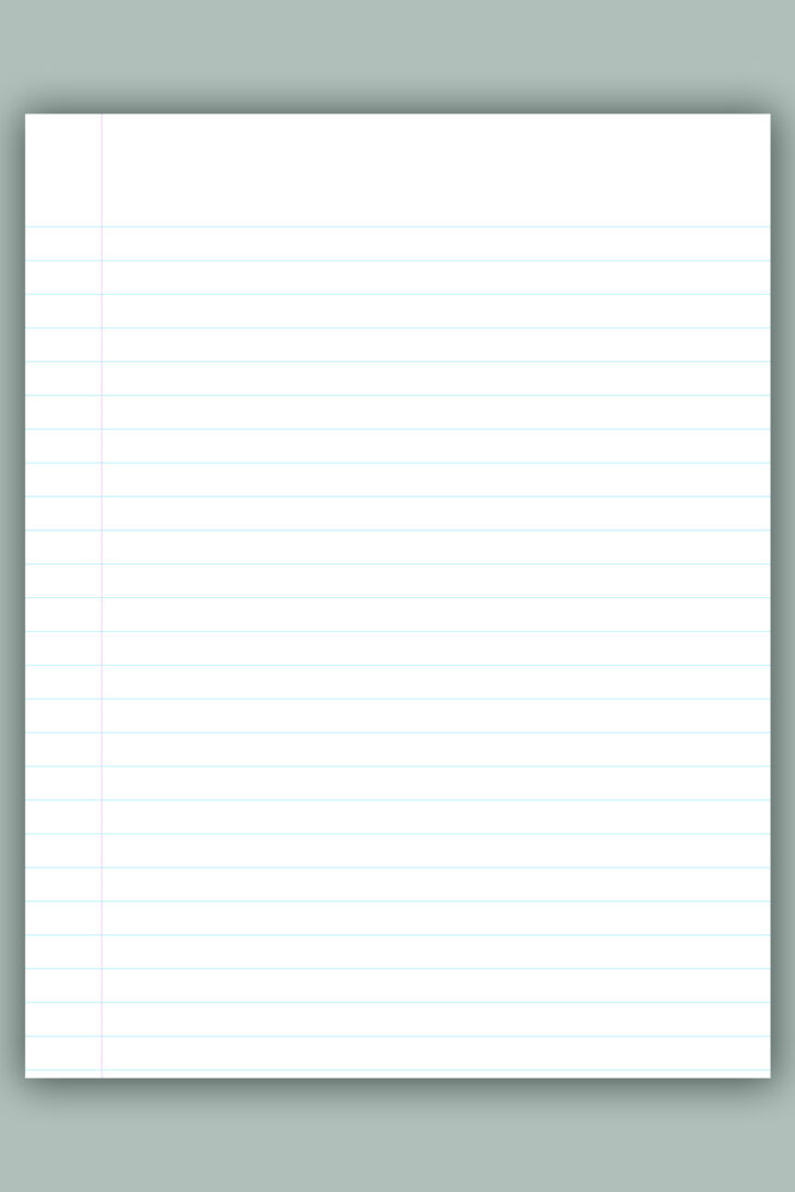 Lined Paper Printable Hp