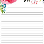 Free Printable Floral Stationery   Paper Trail Design Regarding Printable Stationery Lined Paper