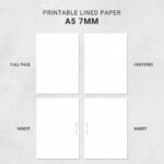 Free Printable Graph, Lined Paper   A4, A5, Letter, Half   Noty Studio With Printable A5 Lined Paper