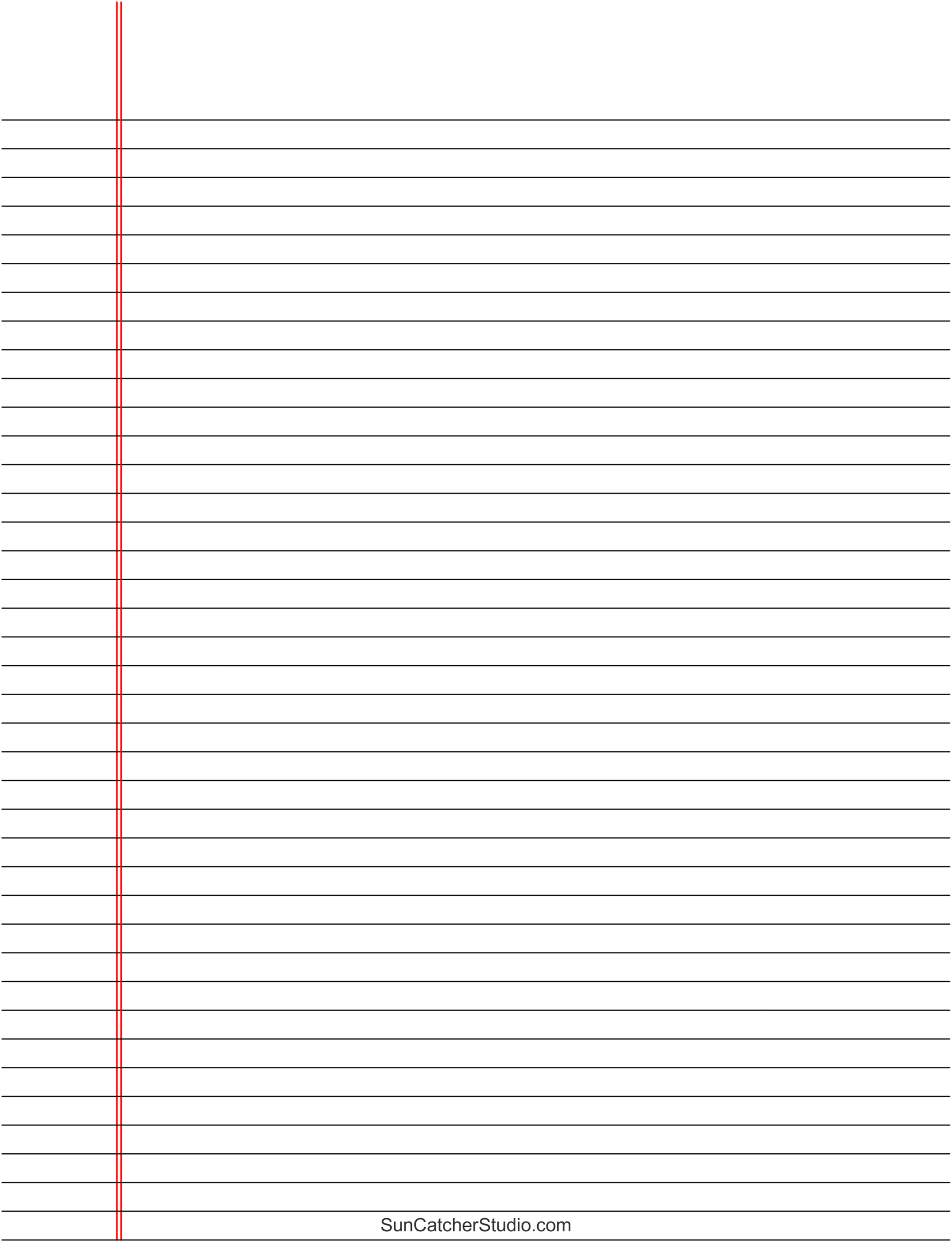 Free Printable Lined Paper (Handwriting, Notebook Templates pertaining to Free Printable Print Lined Paper