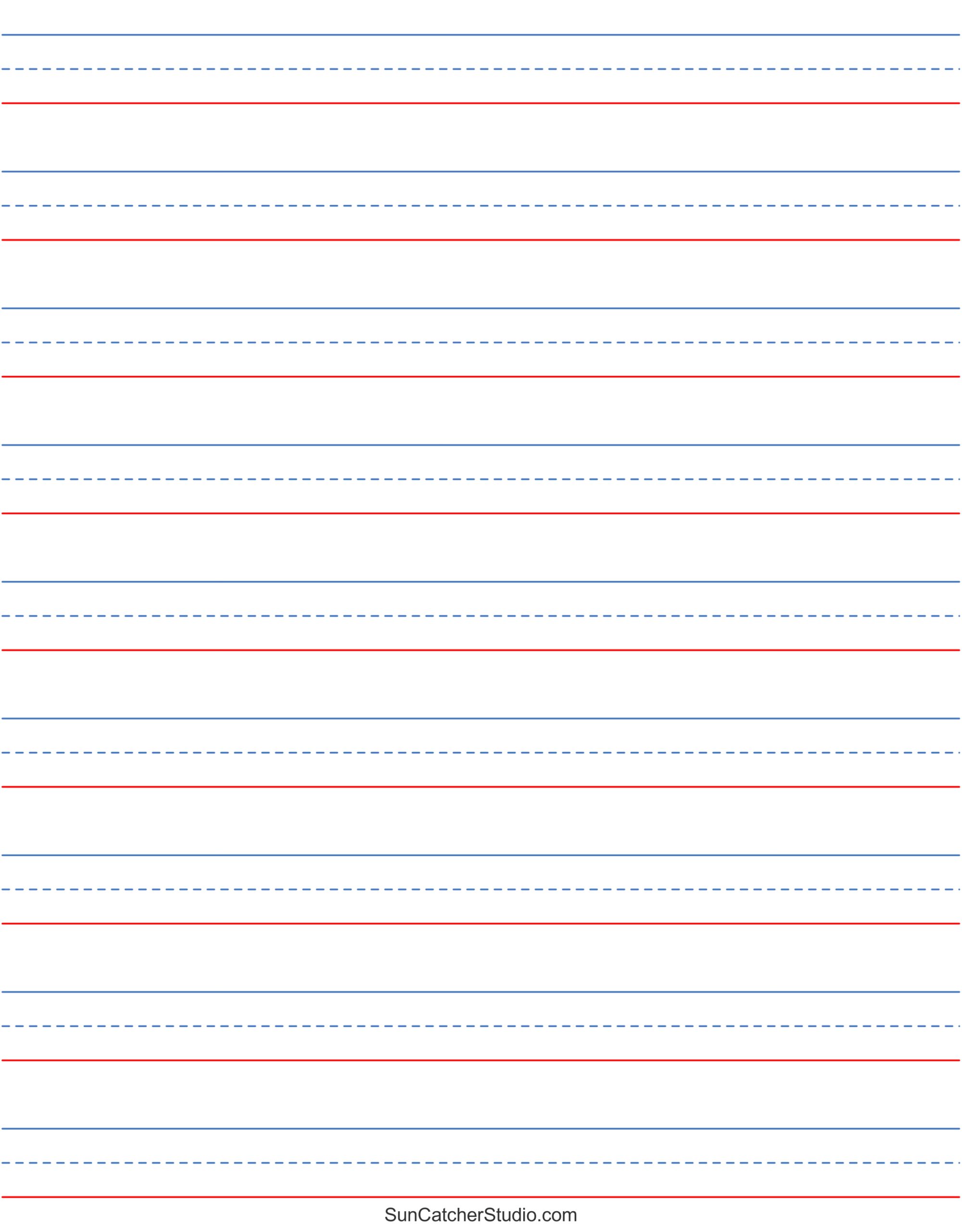 Free Printable Lined Paper (Handwriting, Notebook Templates throughout Free Printable Paper With Lines For Writing
