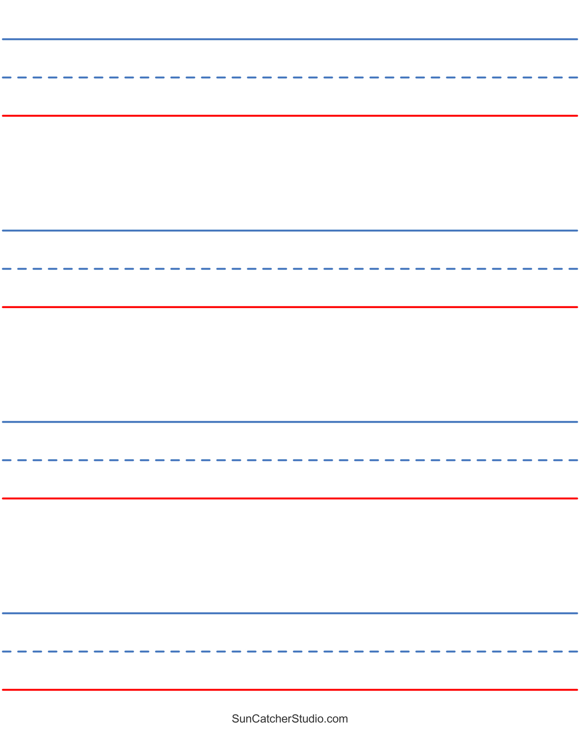 Free Printable Lined Paper (Handwriting, Notebook Templates throughout Lined Letter Paper Printable