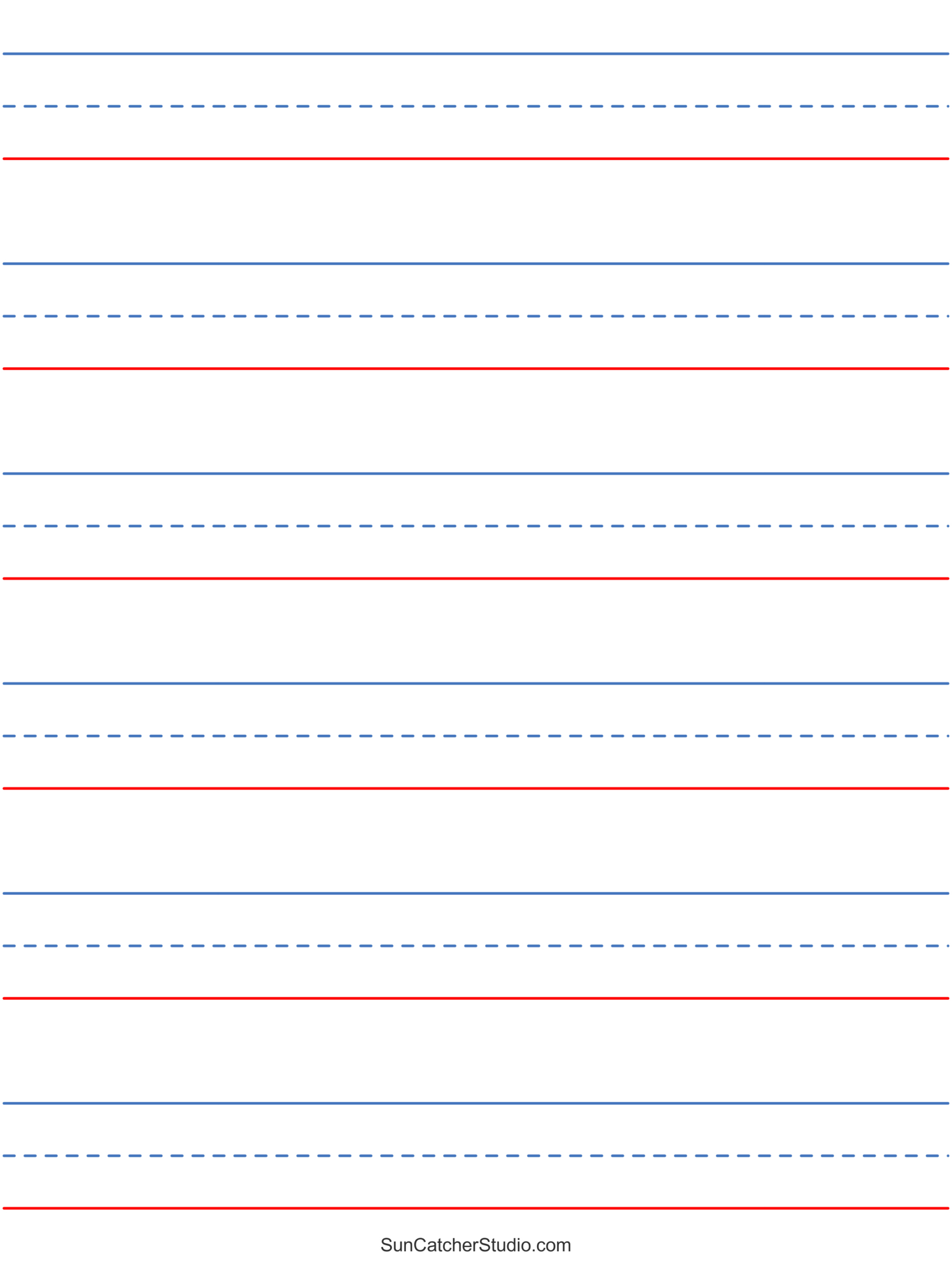 Free Printable Lined Paper (Handwriting, Notebook Templates throughout Lines on Paper Printable