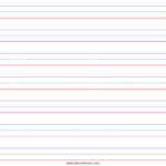 Free Printable Lined Paper (Handwriting, Notebook Templates With Regard To Three Lined Paper Printable