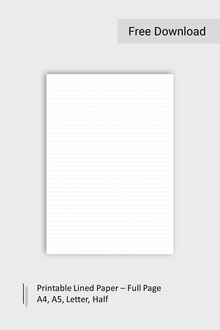 Free Printable Lined Paper In A4, A5, Letter, And Half Letter throughout Printable A5 Lined Paper