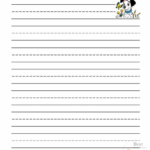 Free Printable Lined Paper Templates For Kids In Pdf Pertaining To Preschool Printable Lined Paper