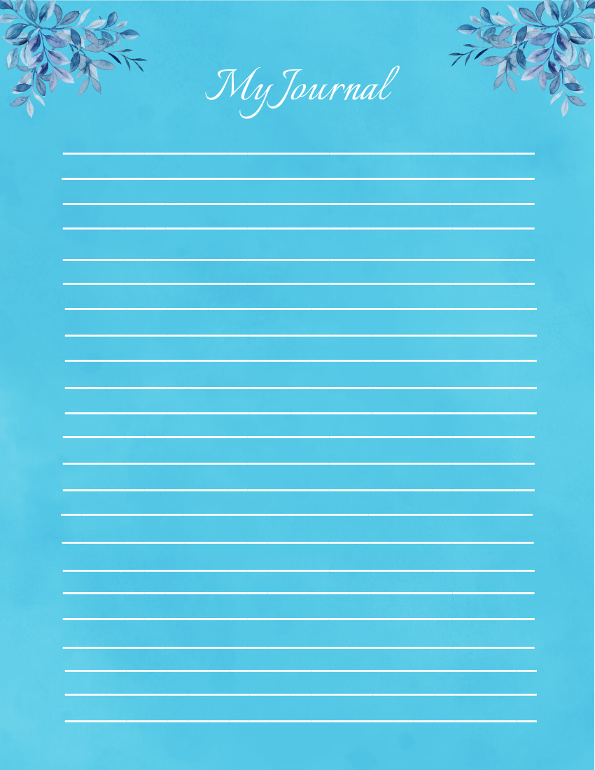 Free Printable Lined Paper Templates To Customize Online with regard to Teal Lined Paper Printable
