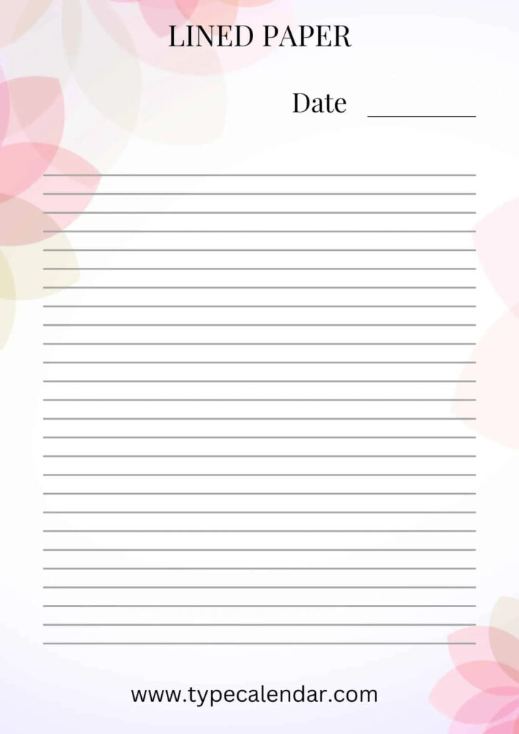12-Column Lined Paper Printable Free