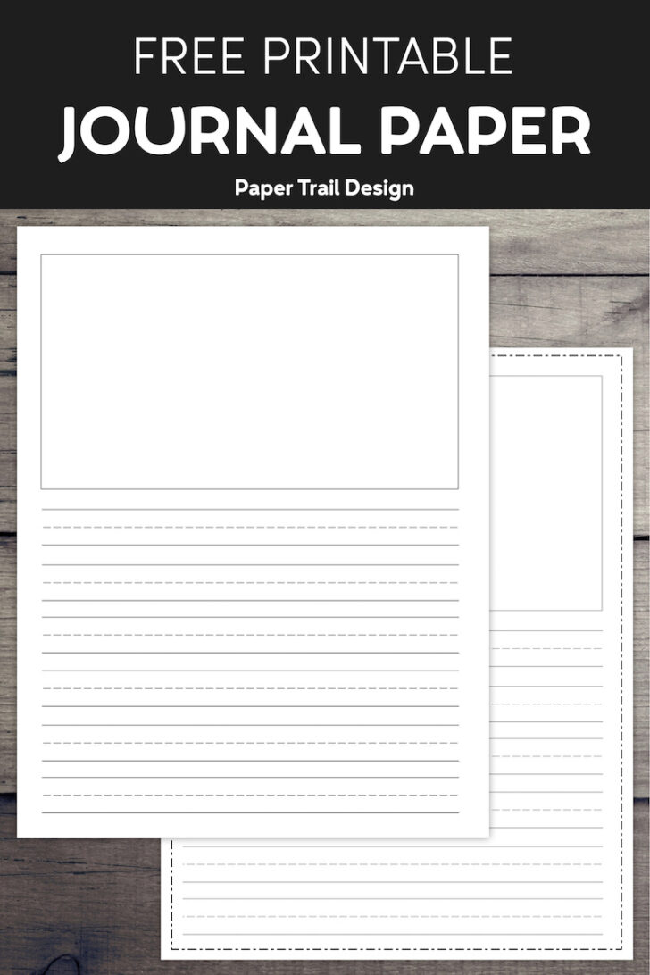 Printable Kindergarten Writing Free Printable Lined Paper with Picture Box