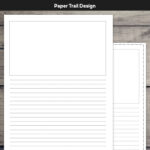 Free Printable Lined Writing Paper With Drawing Box   Paper Trail In Printable Lined Paper With Picture Box Free