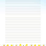 Free Printable Spring Stationery   Healthy And Lovin' It With Regard To Printable Spring Lined Paper