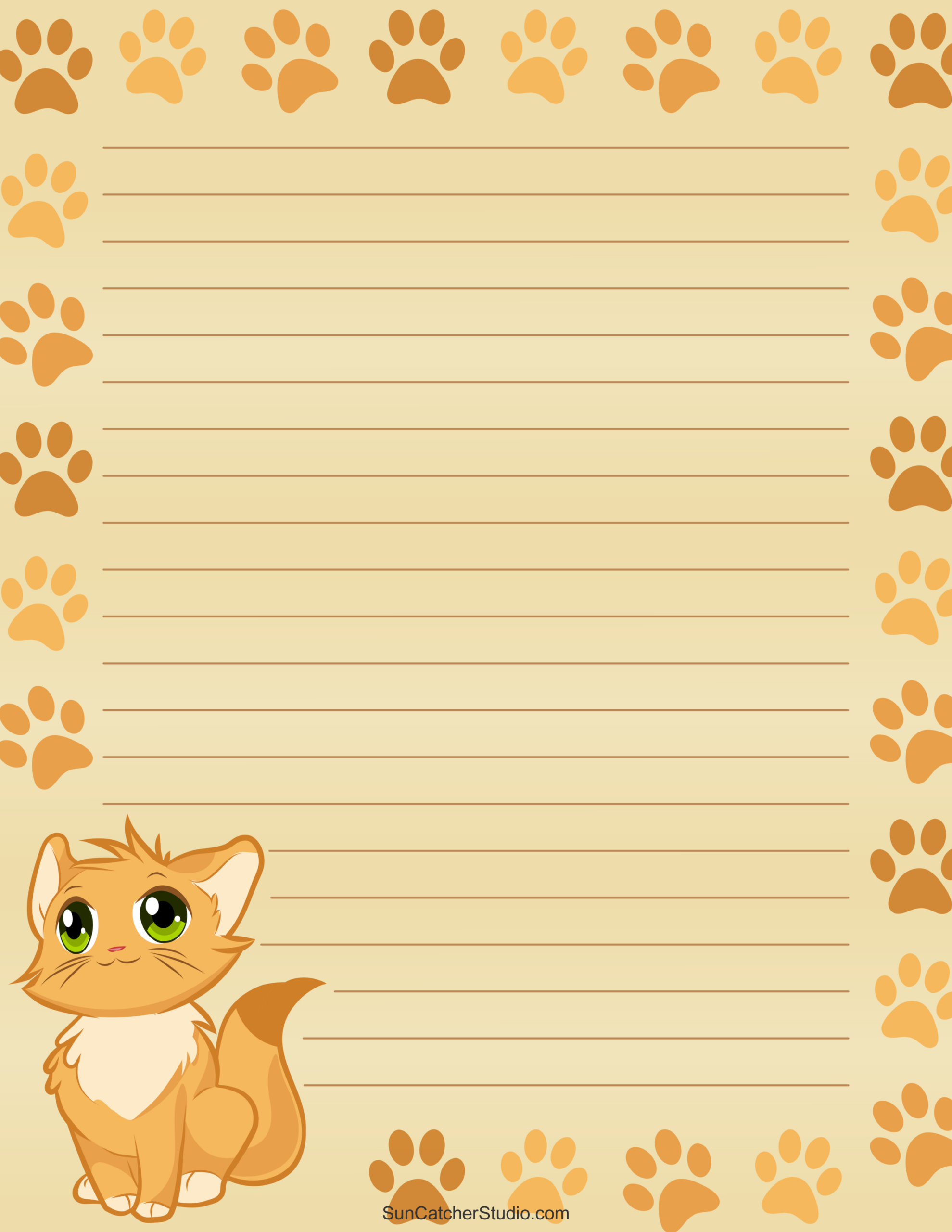 Free Printable Stationery And Lined Letter Writing Paper – Free for Free Printable Stationery Paper With Lines
