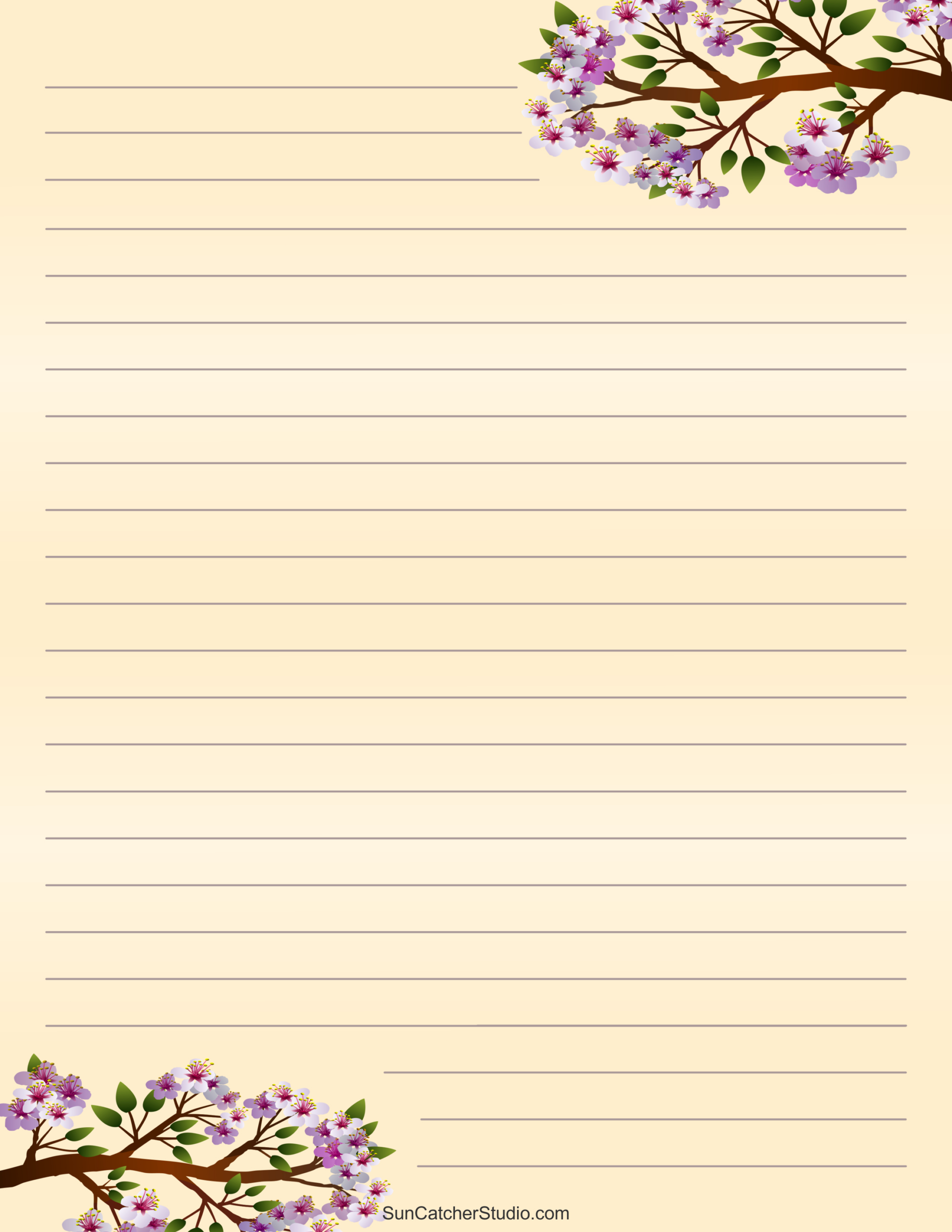 Free Printable Stationery And Lined Letter Writing Paper – Free inside Free Printable Fancy Lined Paper
