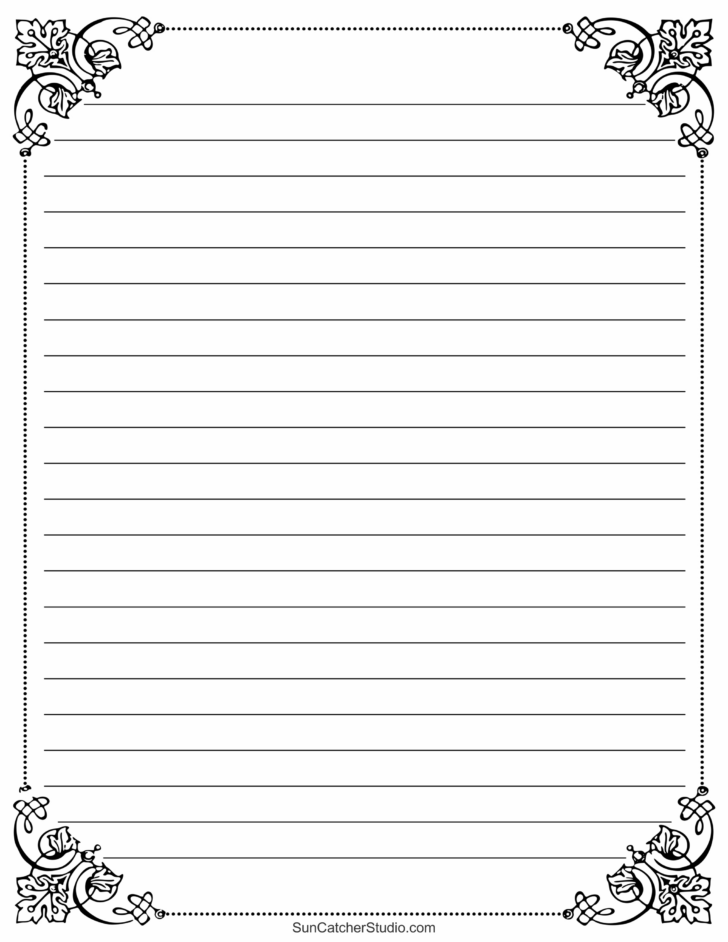 Pretty Lined Paper Printable