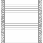 Free Printable Stationery And Lined Letter Writing Paper – Free Pertaining To Printable Lined Writing Paper With Border