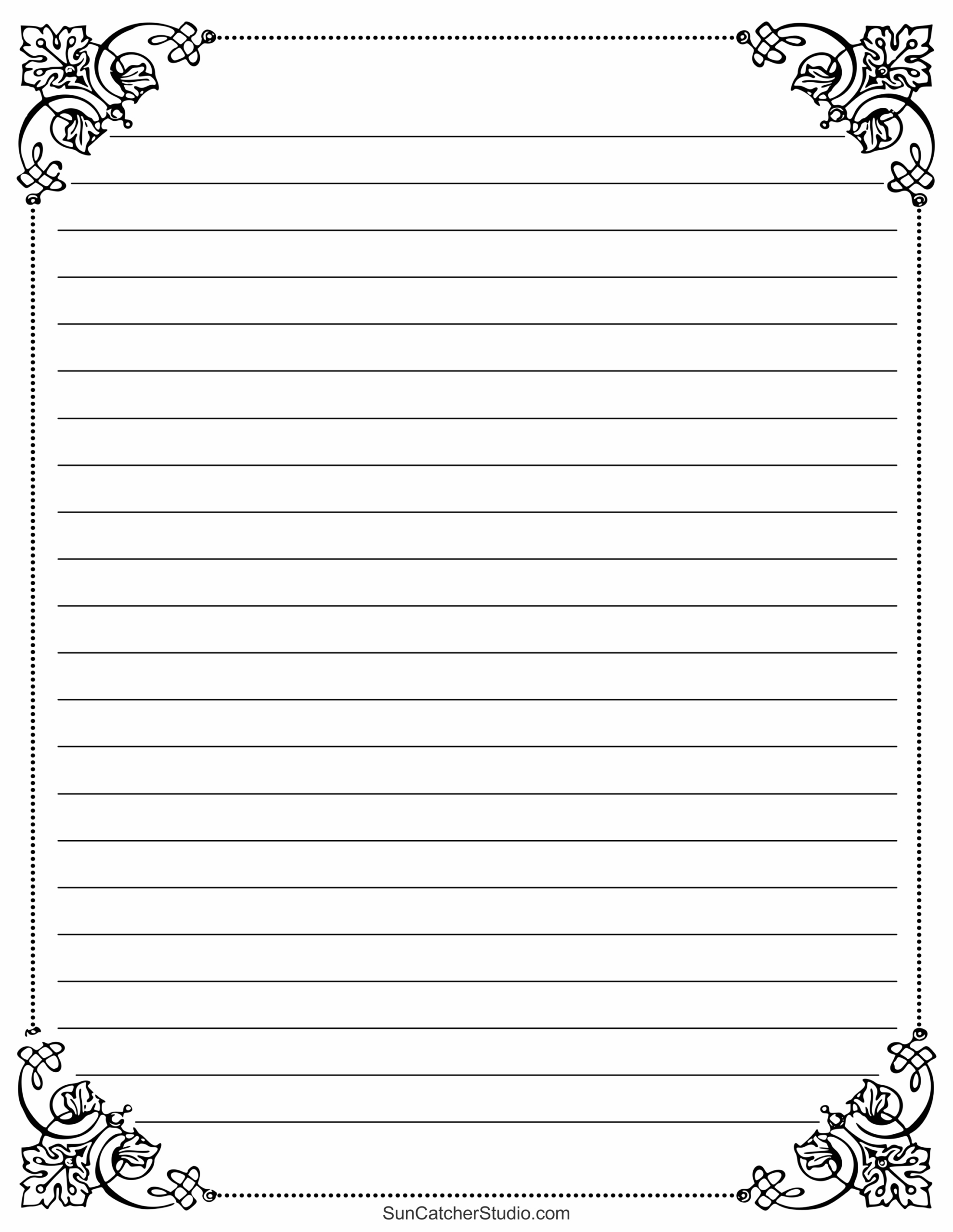 Free Printable Stationery And Lined Letter Writing Paper – Free regarding Printable Letter Paper with Lines