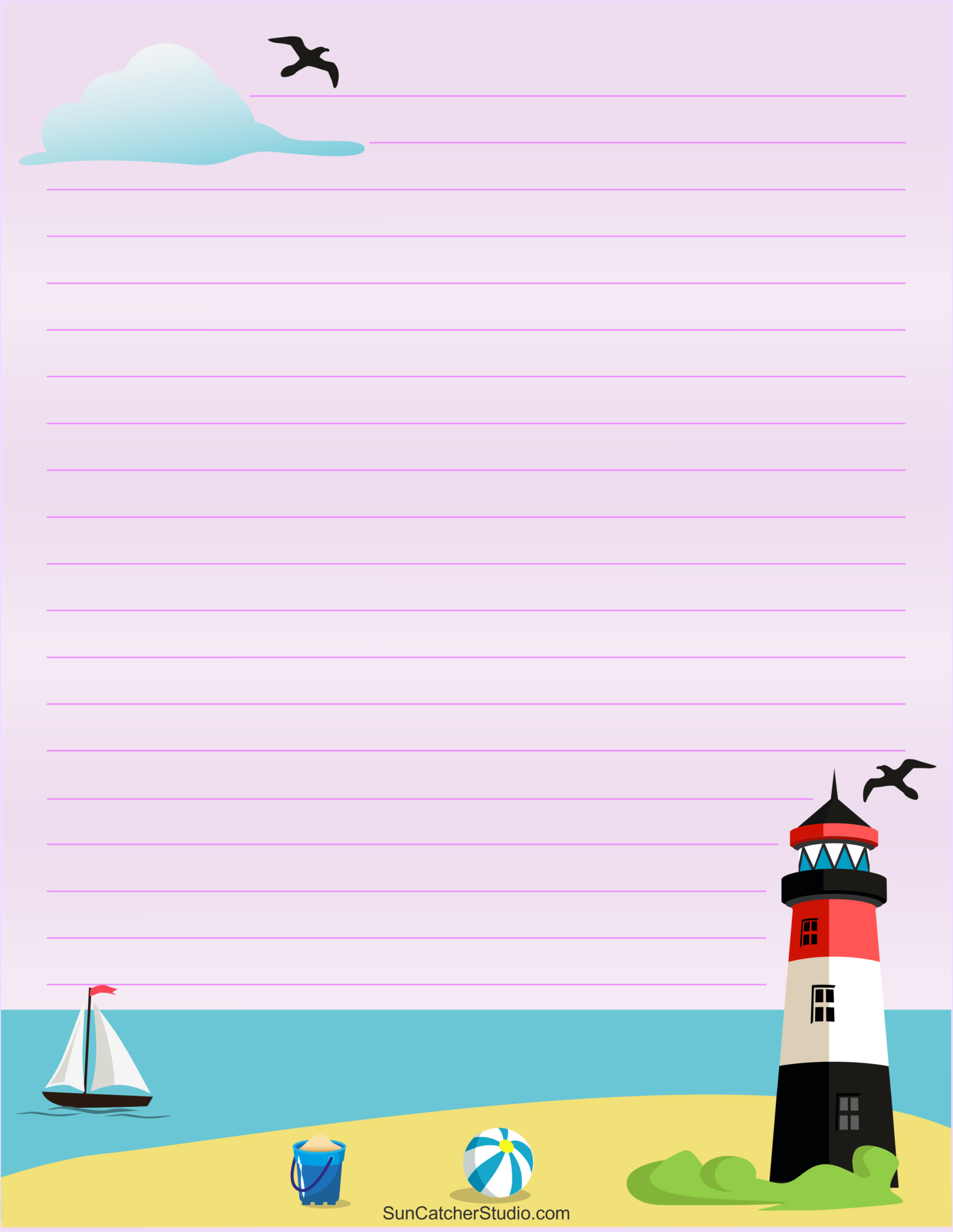 Free Printable Stationery And Lined Letter Writing Paper – Free throughout Free Printable Stationery Paper with Lines