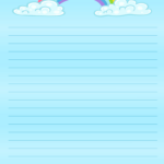 Free Printable Stationery And Lined Letter Writing Paper – Free With Teal Lined Paper Printable