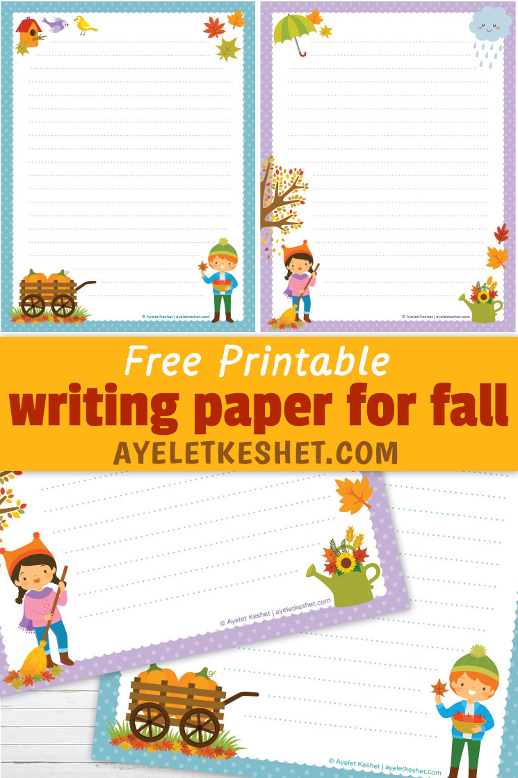 Free Printable Writing Paper For Fall - Ayelet Keshet intended for Fall Lined Paper Printable