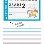 Grade 2 Writing Pad Editable Templaterhina Espeneli   Raket.ph Within Grade 2 Lined Paper Template