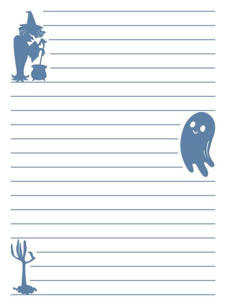 Printable Halloween Lined Paper