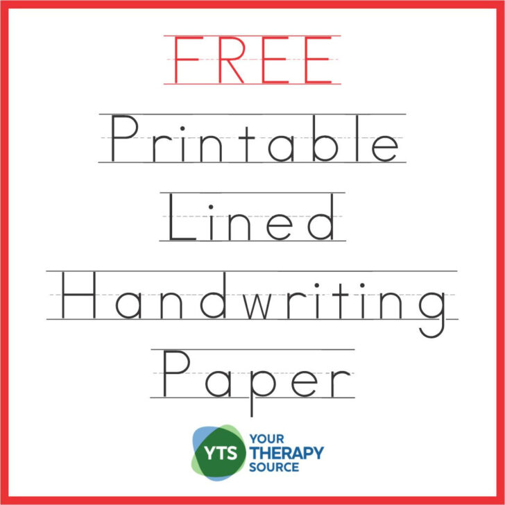 Handwriting Without Tears Double Lined Paper Free Printable