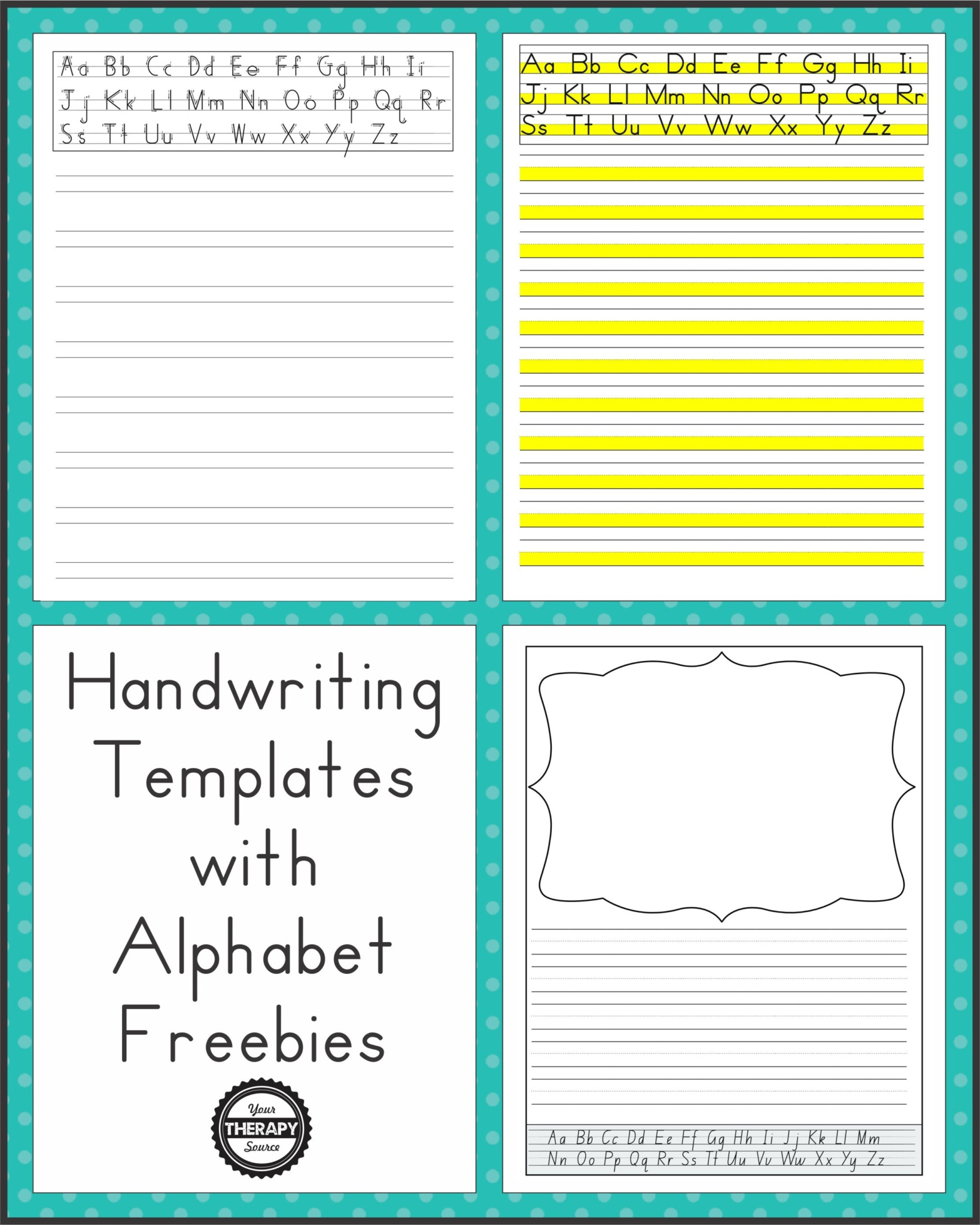 Handwriting Paper Printable - Free - Your Therapy Source with Handwriting Without Tears Lined Paper Printable