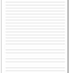 Handwriting Paper: Printable Lined Paper For Lined Handwriting Paper Printable