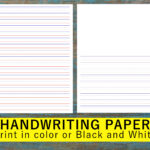 Handwriting Paper Printable   Story Writing Paper   Printable Throughout Printable Lined Story Writing Paper